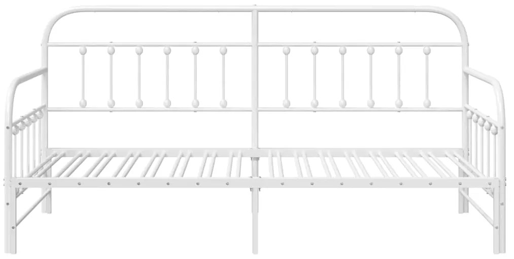 Estrutura de Daybed vidaXL com Cama Extra Branca 107x203 cm em Aço
