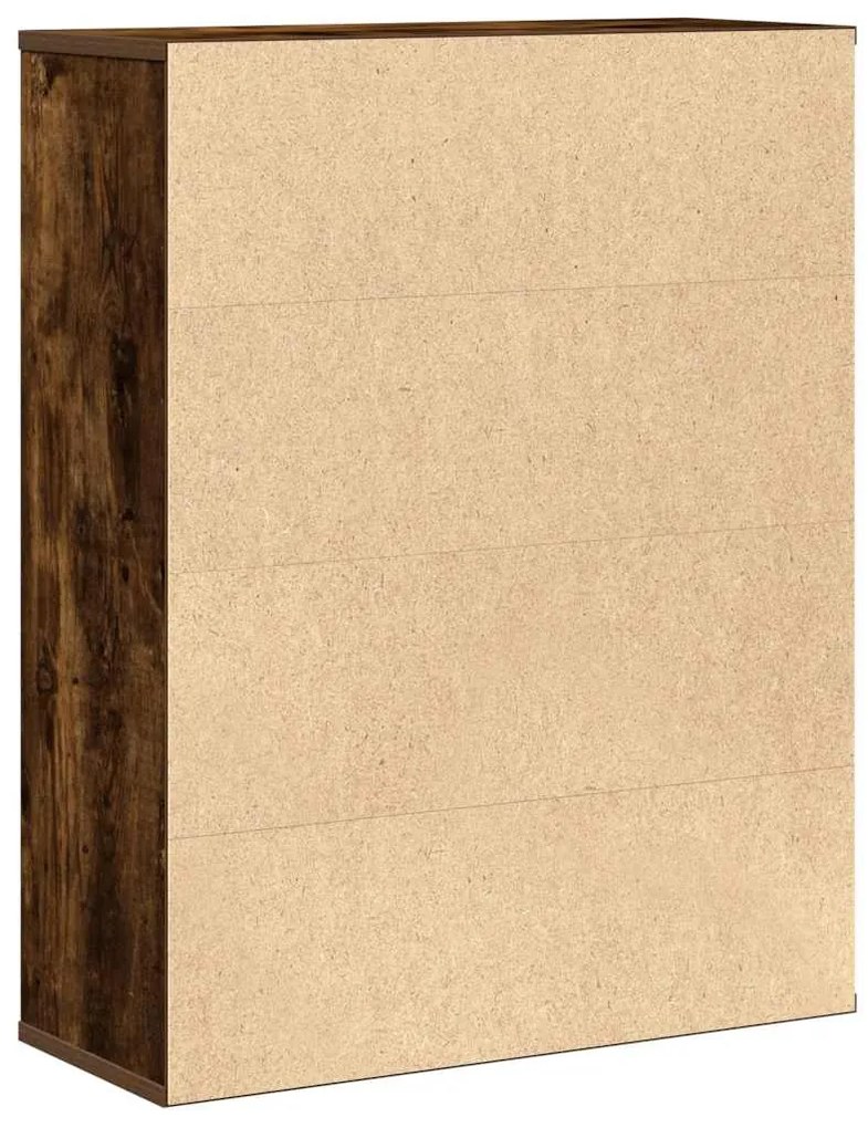 Estante 60x24x76,5 cm derivados de madeira carvalho fumado