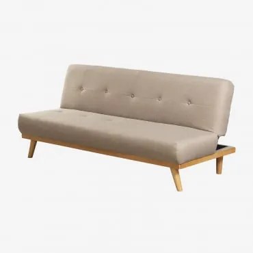 Sofá Reclinável De 2 Lugares Estofado Juhli Marrón Trigo - Sklum