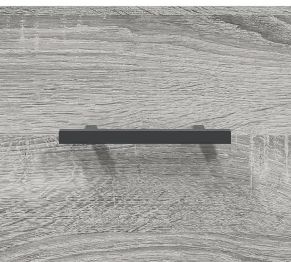 Aparador 69,5x34x90 cm derivados de madeira cinzento sonoma