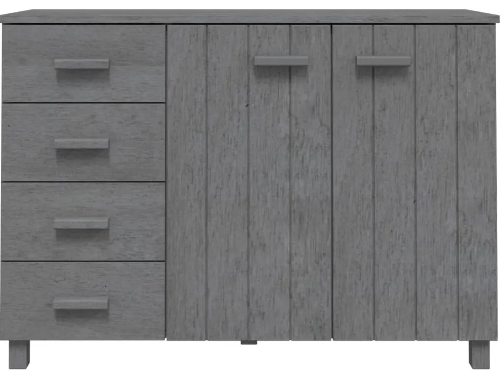 Aparador HAMAR 113x40x80 cm pinho maciço cinza-escuro
