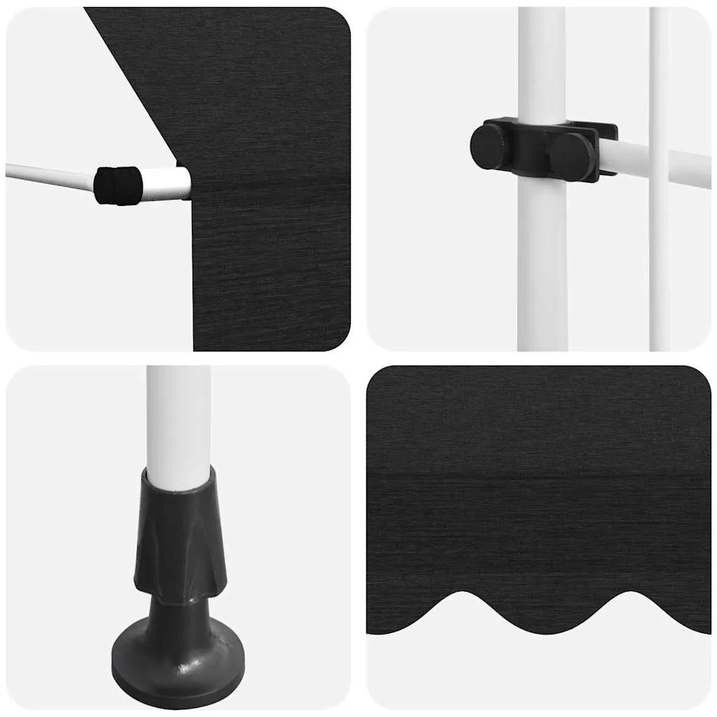 Toldo retrátil manual 300 cm antracite