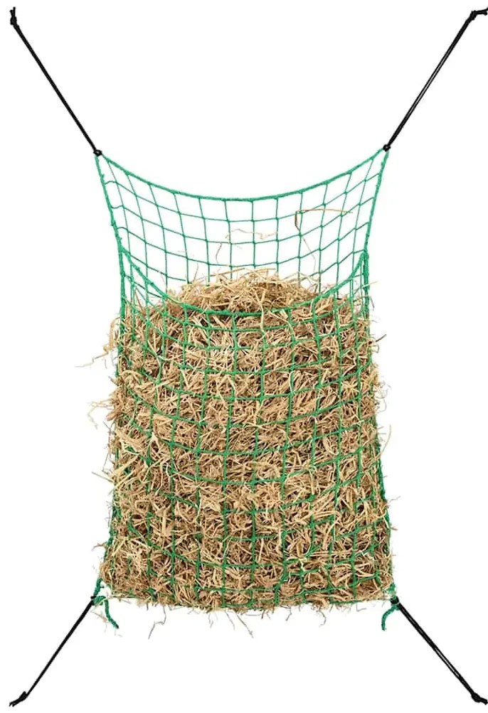 Redes para feno 2 pcs retangular 90x60 cm PP verde