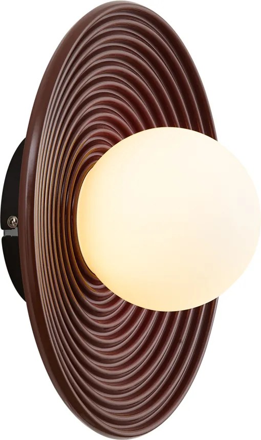 Candeeiro de Teto Retro Castanho com Vidro Opalino - Lila