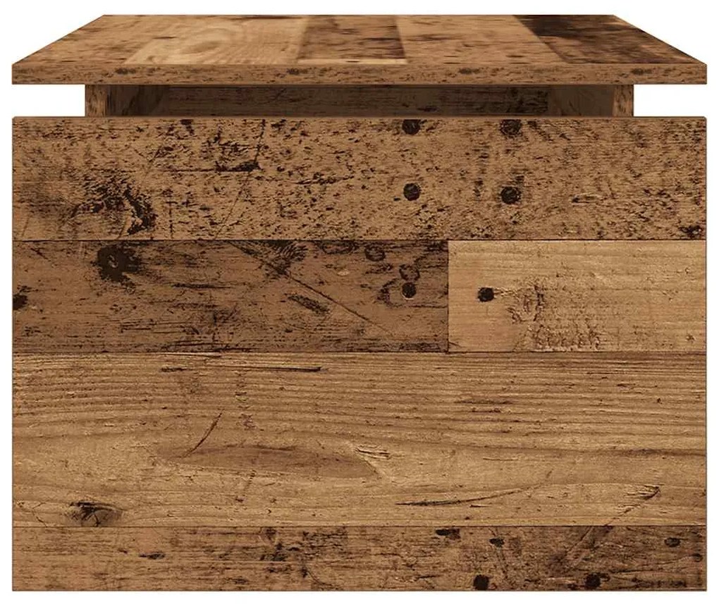Mesa de centro 68x50x38 cm derivados de madeira madeira velha