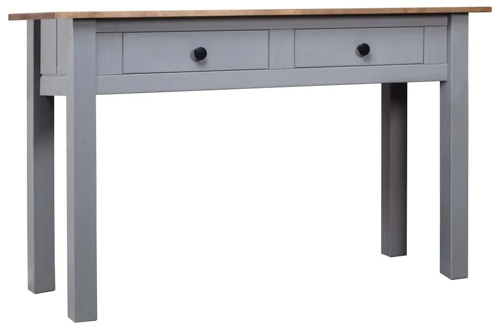 Mesa consola 110x40x72 cm pinho maciço Panama cinzento