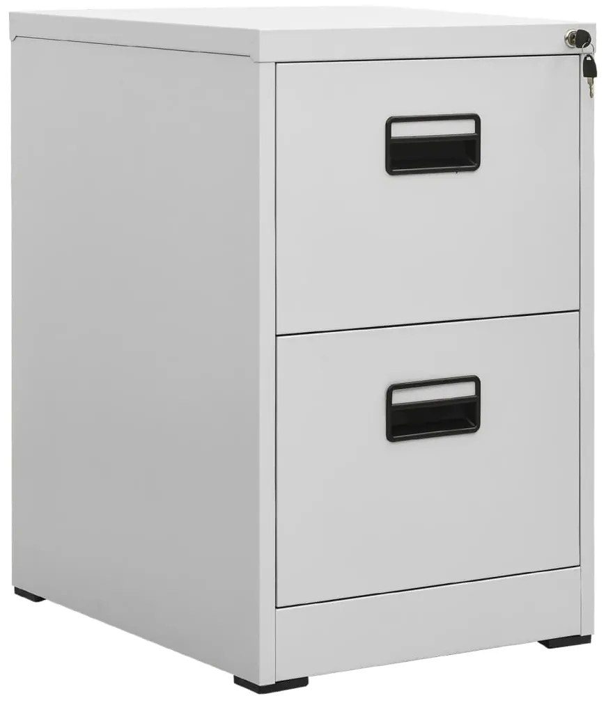 vidaXL Arquivador 46x62x72,5 cm aço cinzento-claro