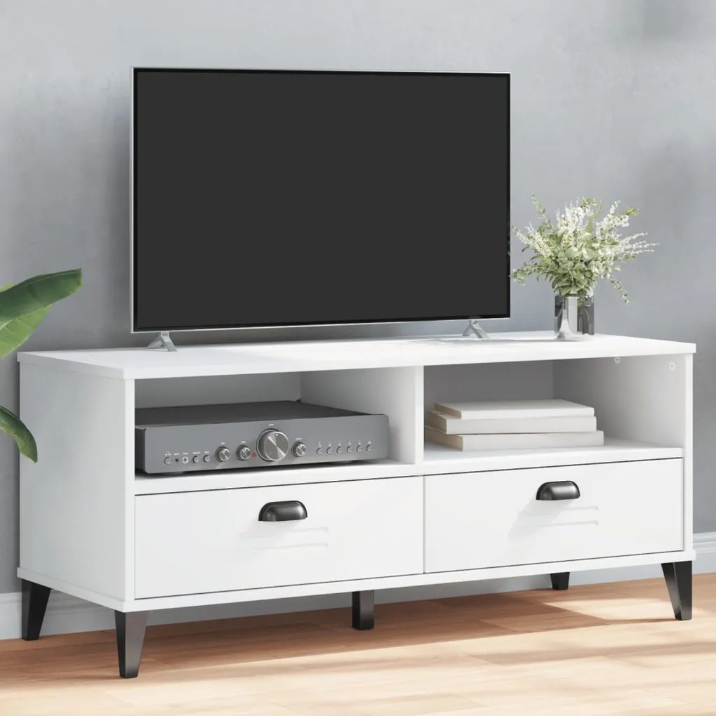 Móvel de TV VIKEN derivados de madeira branco