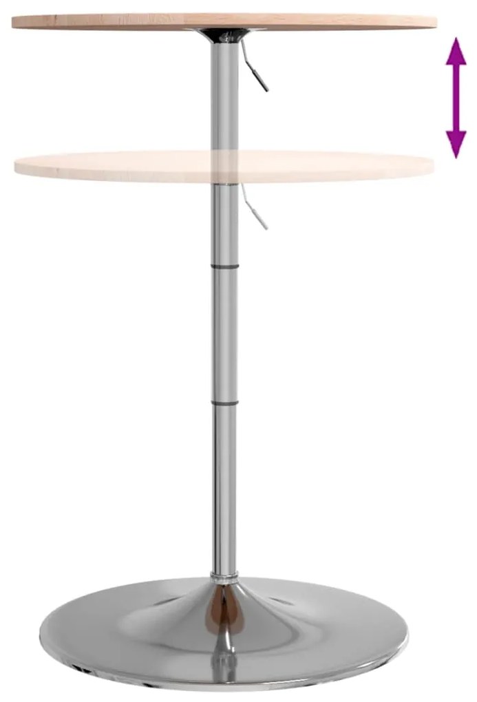 Mesa de bar Ø60x89,5 cm madeira de carvalho maciça