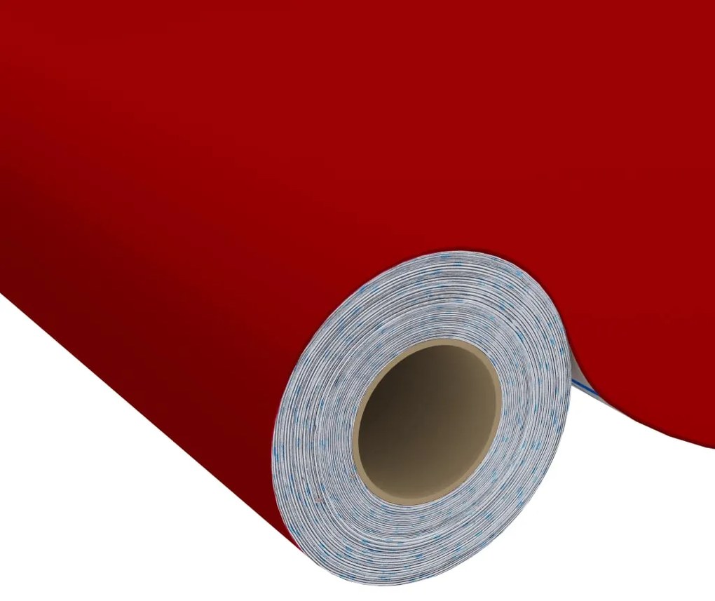 Autocolante para móveis 500x90 cm PVC vermelho
