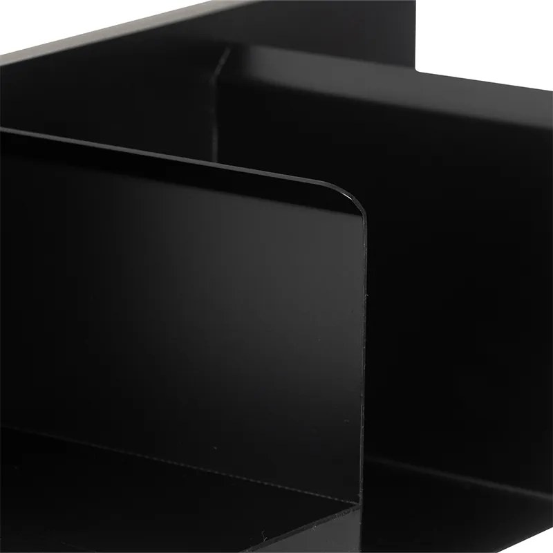 Candeeiro de parede moderno preto com LED e USB - Thijs Moderno