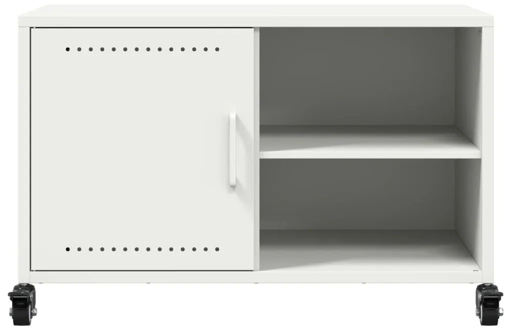 Móvel de TV 68x39x43,5 cm aço branco