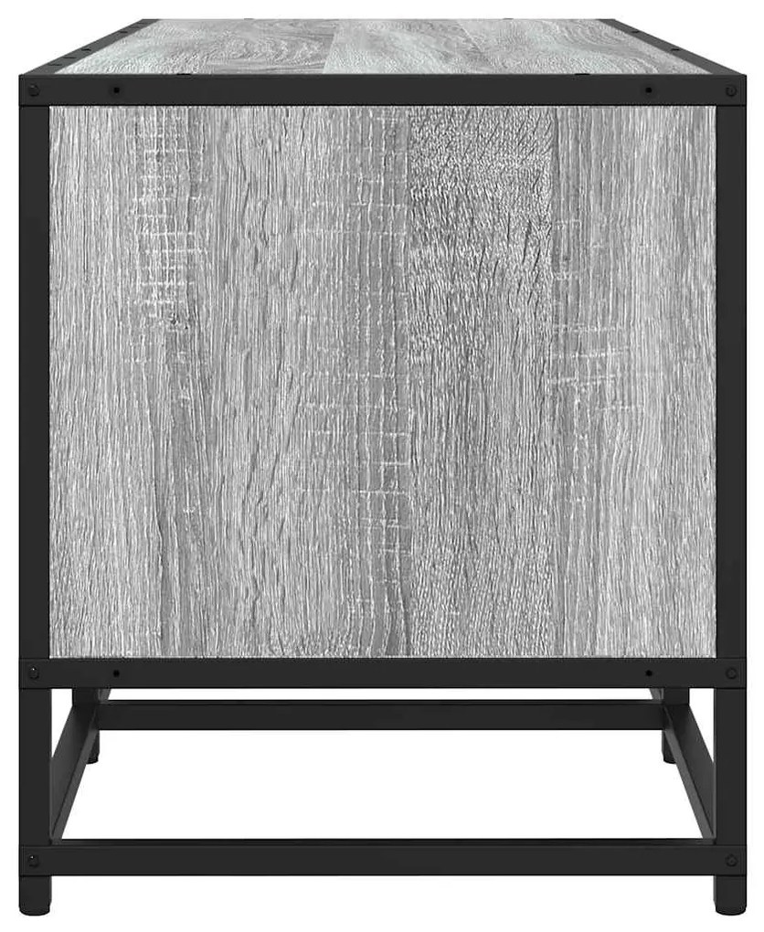 Móvel p/ TV 120x35x41cm derivados madeira/metal cinzento sonoma