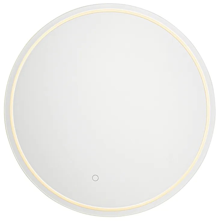 Espelho de casa de banho moderno 60 cm c/ LED e dimmer tátil - Sebas