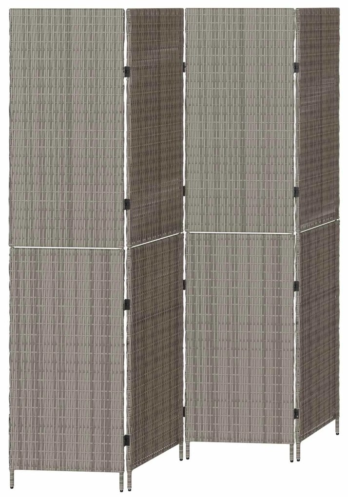 vidaXL Divisor de Ambiente Manual Cinzeto 195 x 180 cm vime PE