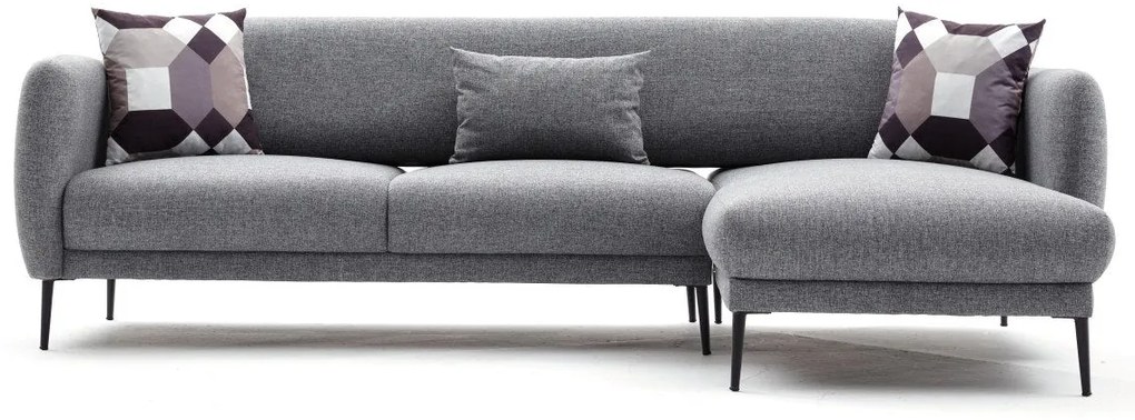 Sofá-Cama de Canto Venus – Cinzento – 265x80x163 cm