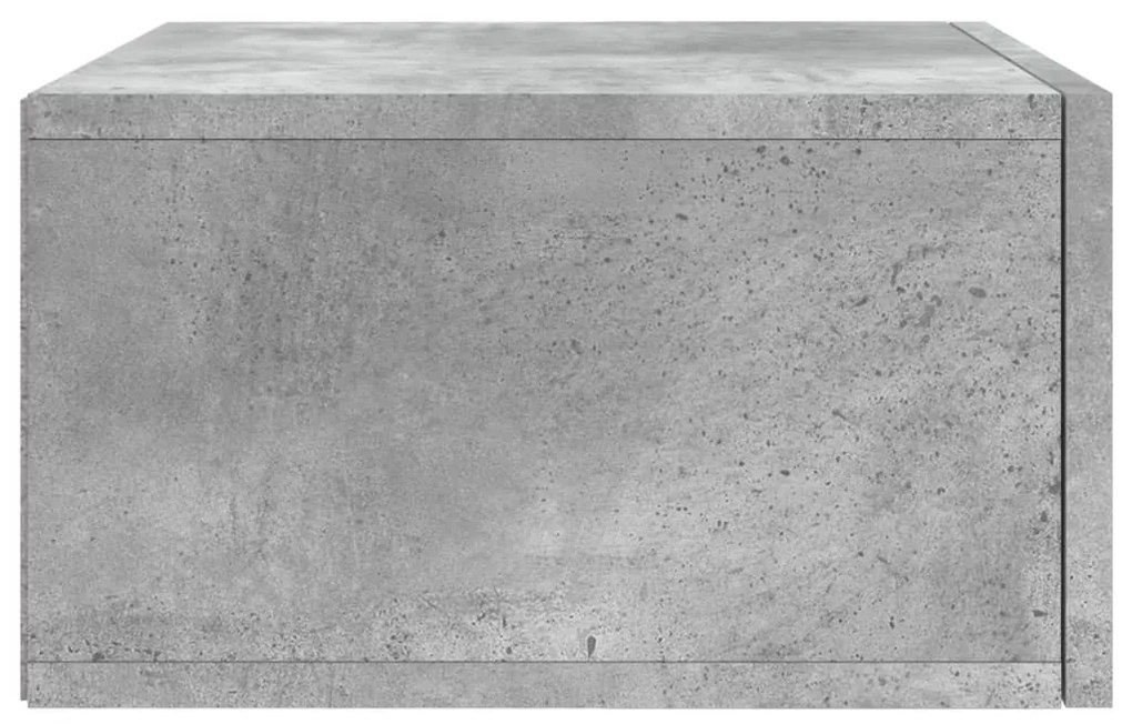 Mesas de cabeceira parede 2 pcs 35x35x20 cm cinza cimento