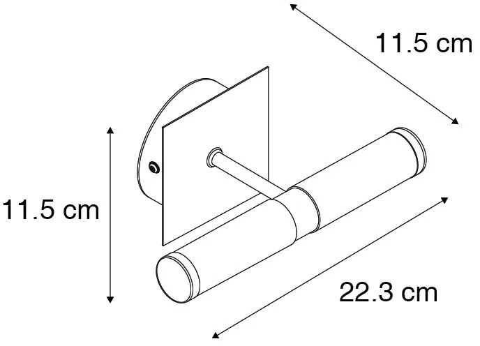 Candeeiro de parede moderno cromado IP44 - Bath 2 Design,Moderno