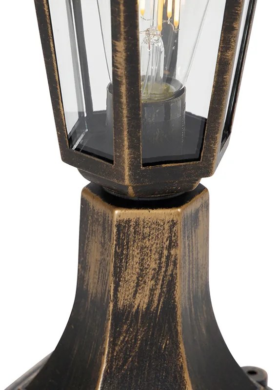 Candeeiro de exterior dourado antigo 42 cm IP44 - New Haven Clássico / Antigo