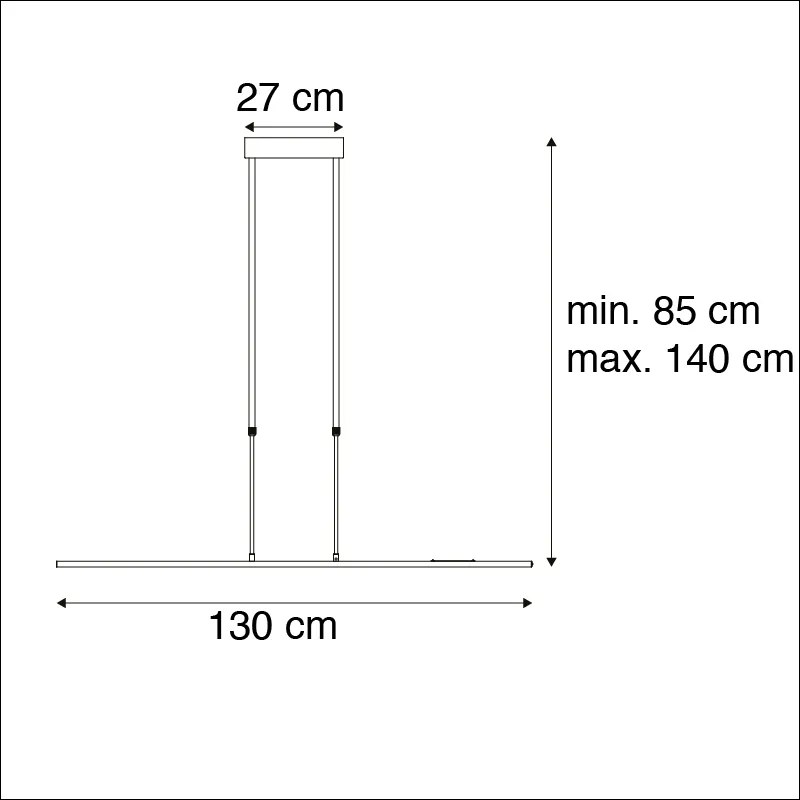 Candeeiro de suspensão moderno com LED preto - Bold Design,Moderno