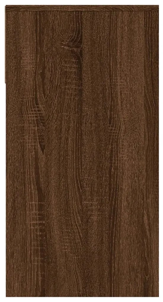 Mesa consola 100x39x75 cm derivados madeira carvalho castanho