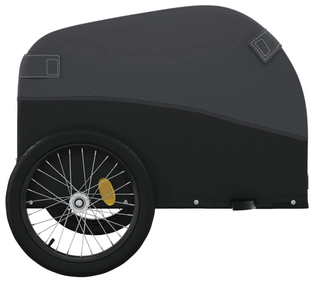 Reboque para bicicleta 30 kg ferro preto
