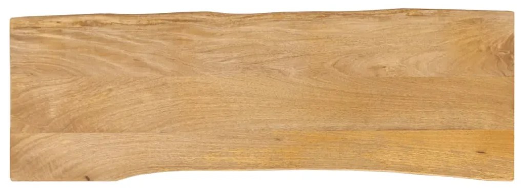 vidaXL Tampo de mesa c/ borda viva 140x40x2,5 cm mangueira maciça