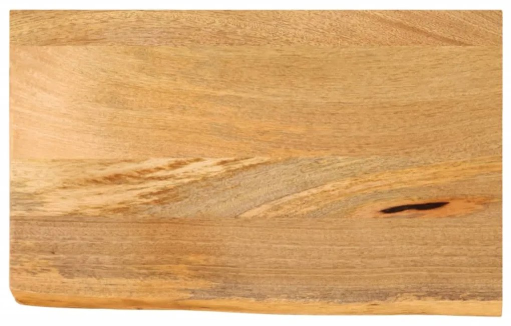 Tampo de mesa c/ borda viva 50x20x3,8 cm mangueira maciça