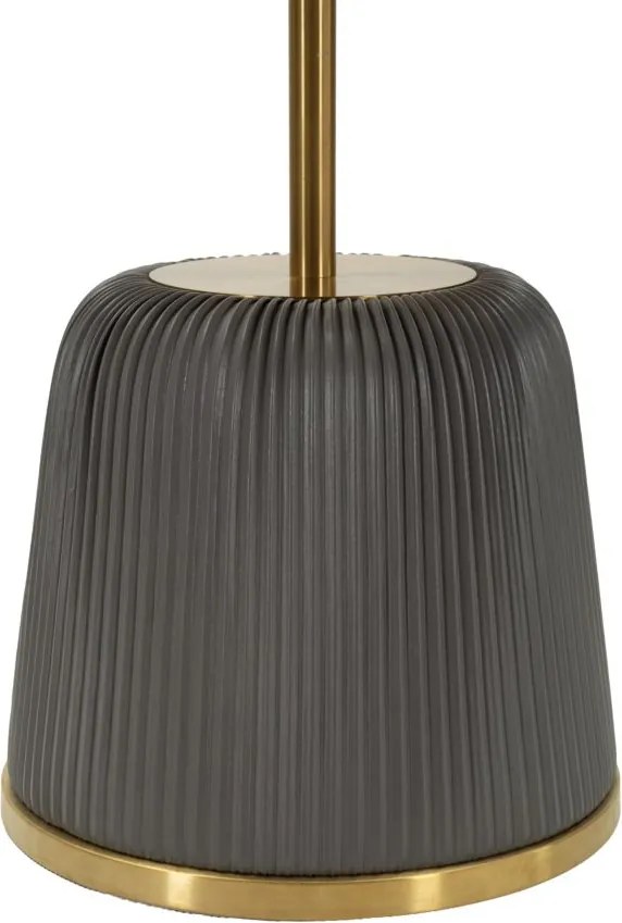 MESA DE APOIO EGLE Ø 40X55 CM CINZENTA E DOURADA