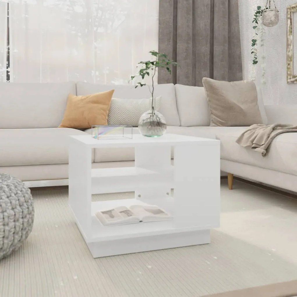 Mesa de centro 55x55x43 cm derivados de madeira branco