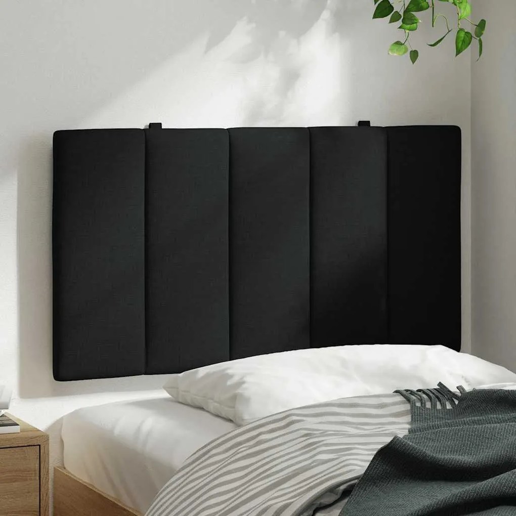 Almofadão de cabeceira 90 cm tecido preto