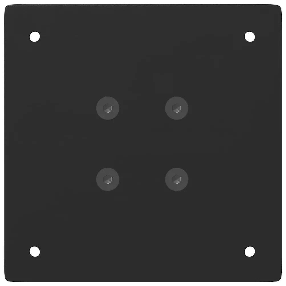 Pés de mesa de console 4 peças, preto, 72 cm, aço