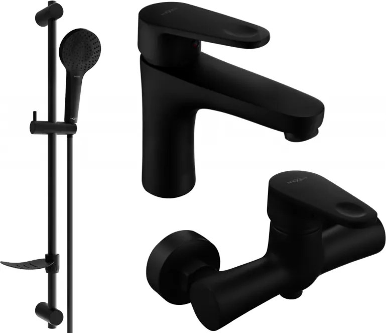 Mexen Kama DF05 conjunto de chuveiro, preto - 72504DF05-70
