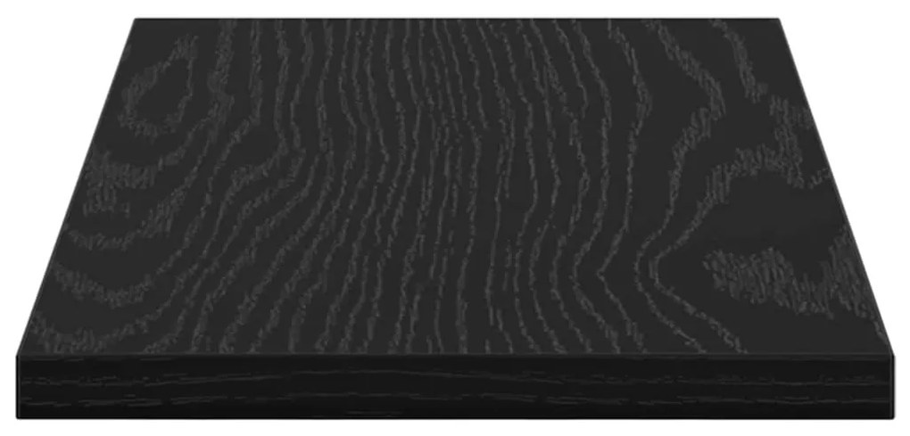 Placas de Estante - 4 pcs em Carvalho Preto, 40x20x1,5 cm, feitas de m