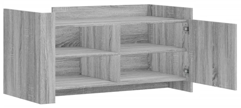 Mesa de centro 100x50x50cm derivados de madeira cinzento sonoma