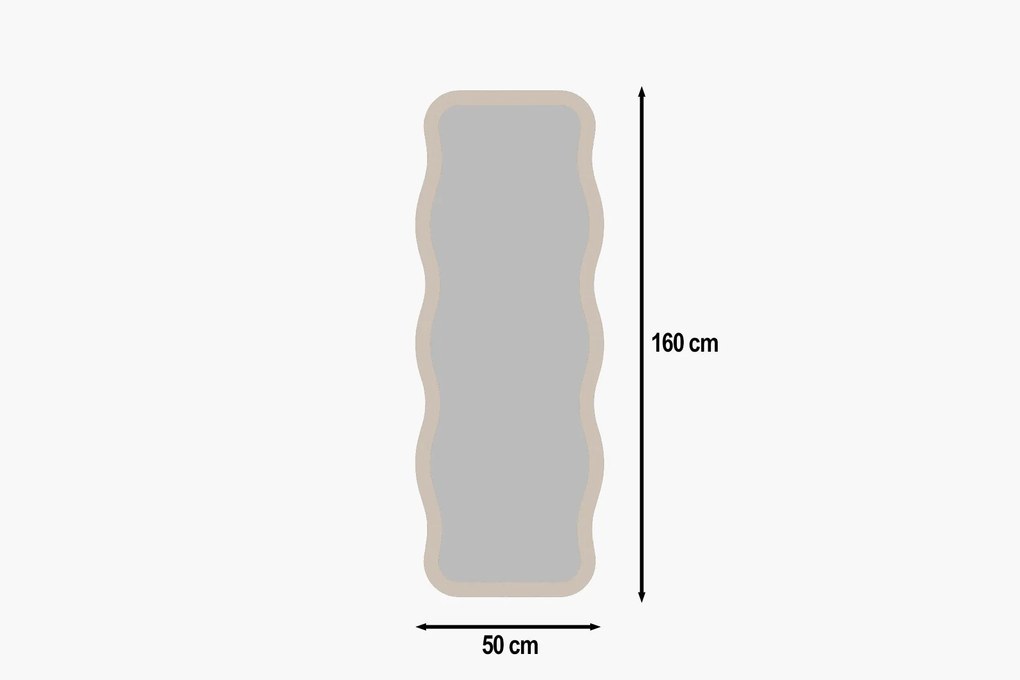 Espelho Aror – Cor Areia – 50 cm x 160 cm