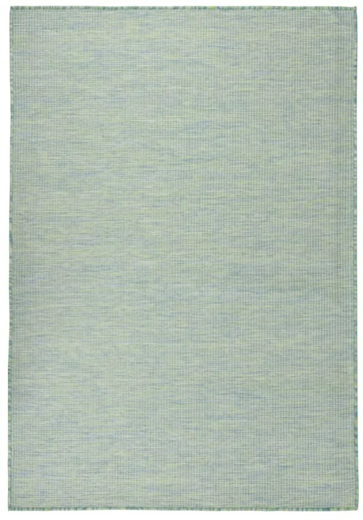 vidaXL Tapete de tecido plano para exterior 160x230 cm turquesa