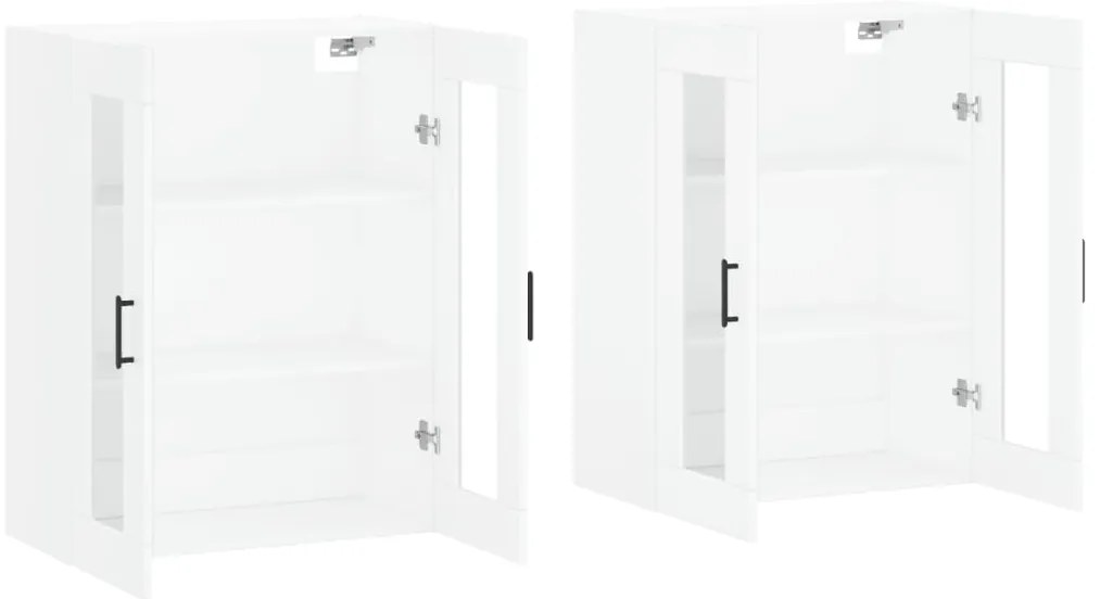 Móveis de parede 2 pcs derivados de madeira branco