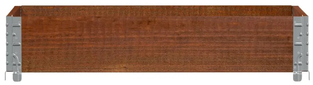 Vaso/floreira para jardim 100x50 cm pinho maciço castanho