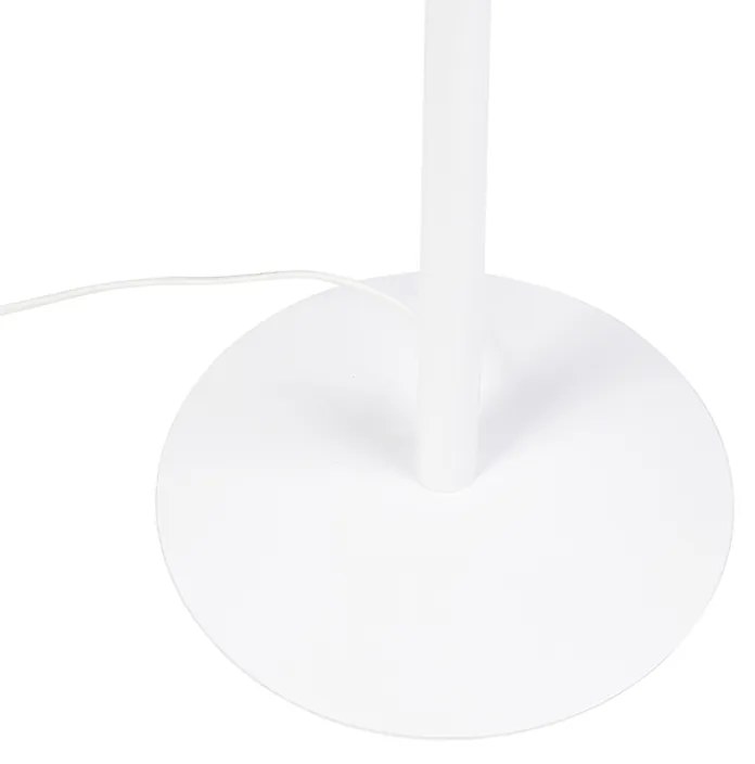 Candeeiro de pé moderno branco com abat-jour cor de pimenta 50 cm - Simplo Moderno