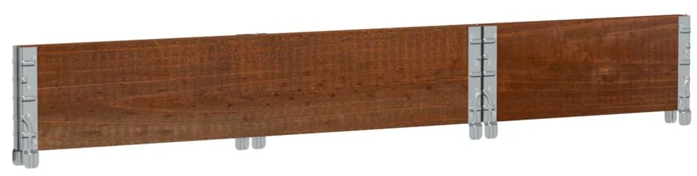 Vaso/floreira para jardim 100x50 cm pinho maciço castanho