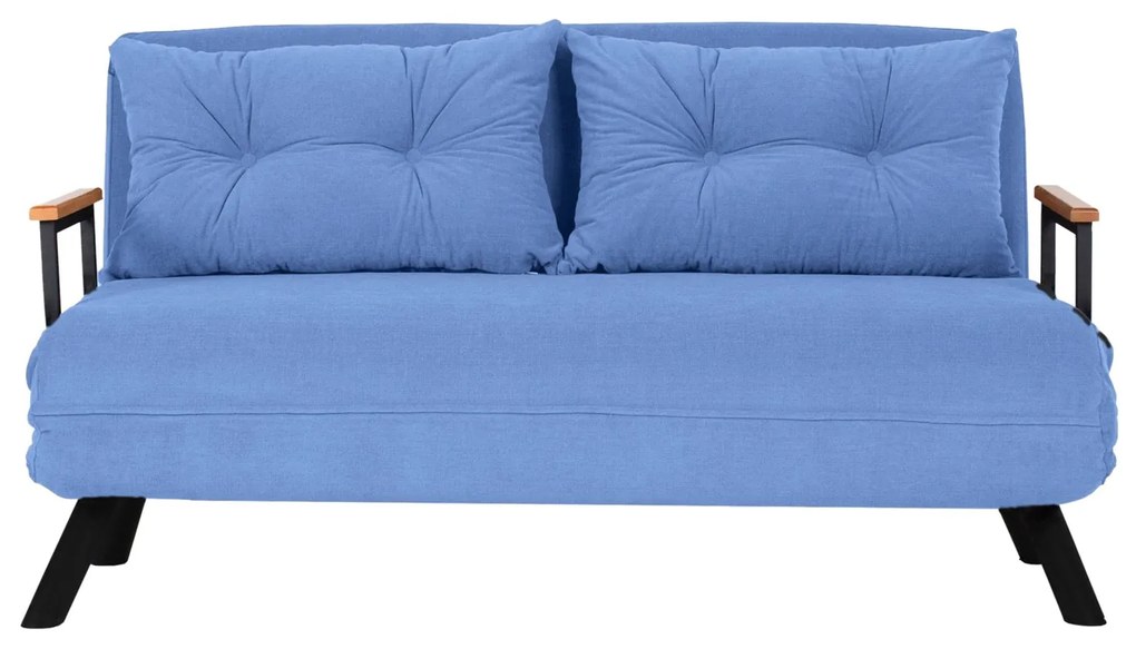 Sofá-Cama de 2 Lugares Sando – Azul – 175 cm x 133 cm