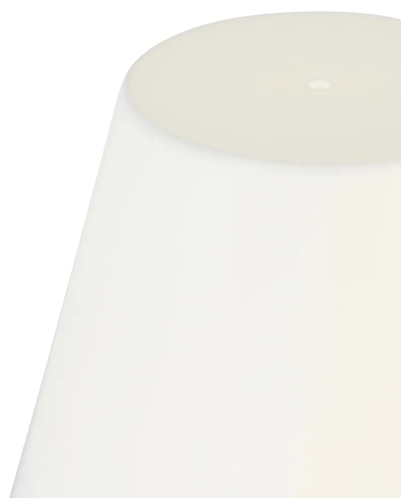 Candeeiro de mesa cinzento com LED recarregável com dimmer tátil - Renata Design