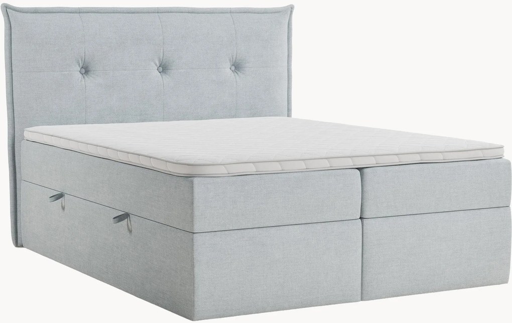 Cama divã em chenille artesanal com arrumação Aussie, H3