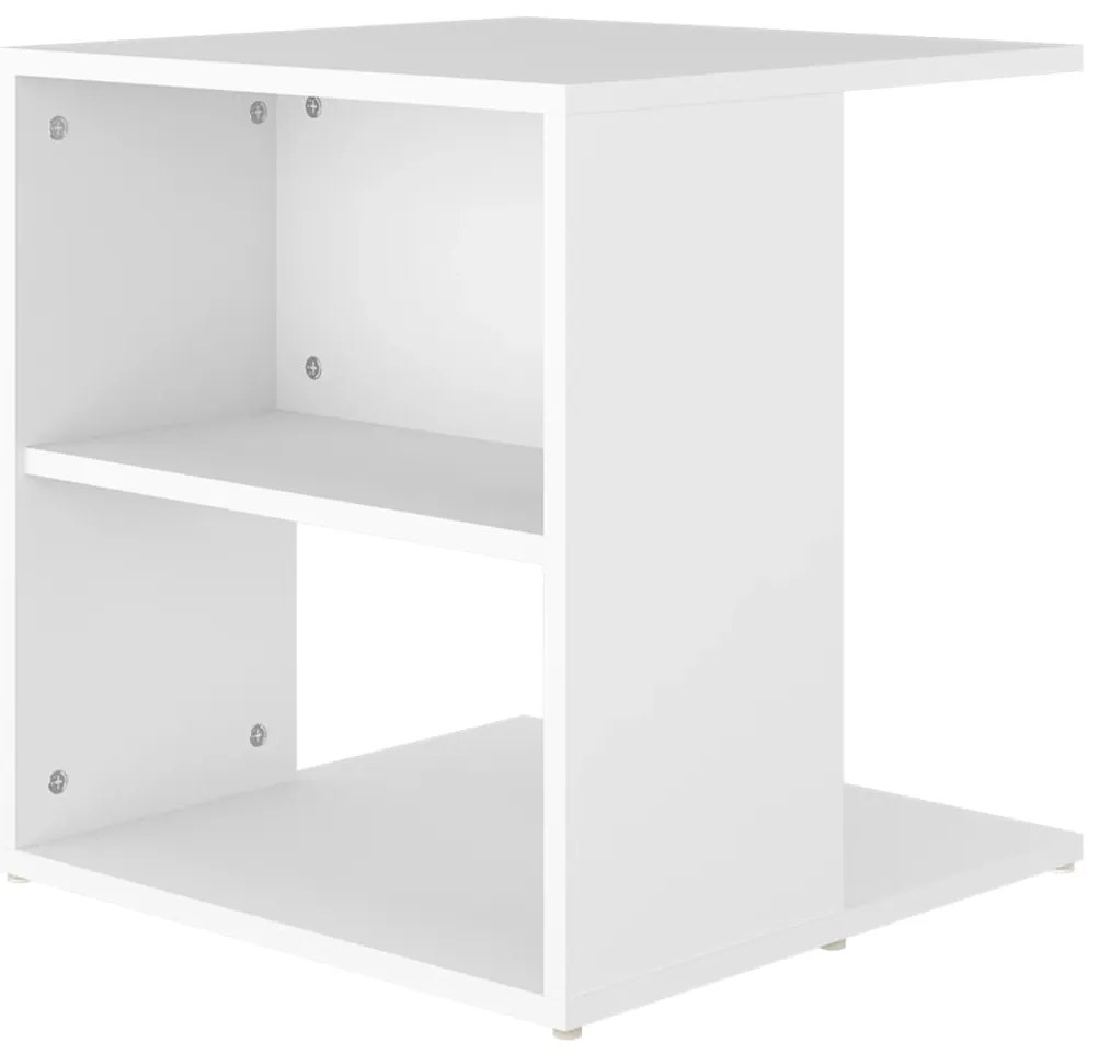 Mesa de apoio 45x45x48 cm derivados de madeira branco
