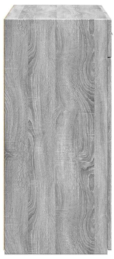 Aparador 80x42,5x93 cm derivados de madeira cinzento sonoma