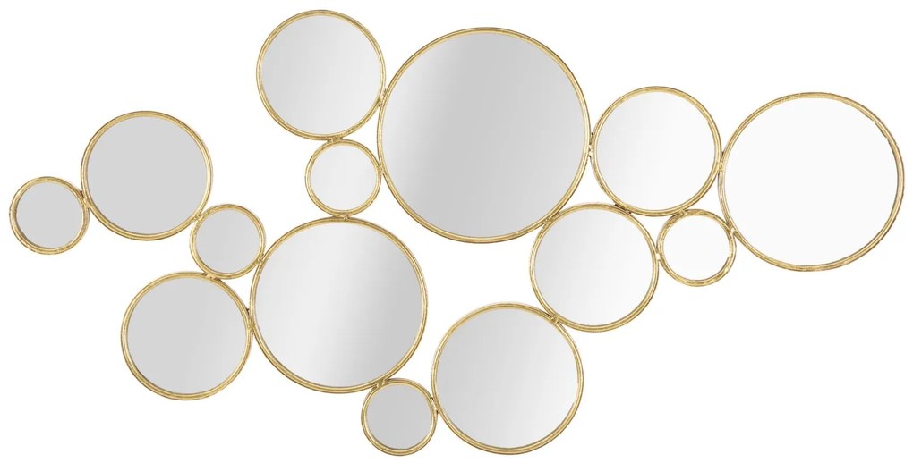 Conjunto de Espelhos de Parede Glammy – 100x2,3x51,5 cm – Dourado – De