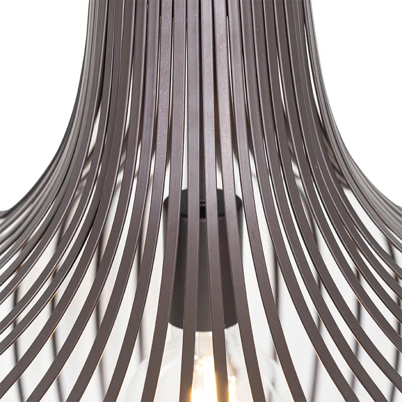 Candeeiro de suspensão moderno castanho 48 cm - Saffira Moderno