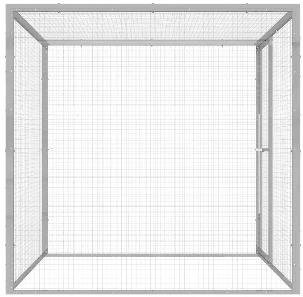 Jaula para gatos 1,5x1,5x1,5 m aço galvanizado