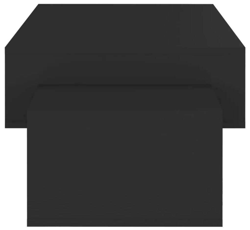 Mesa de centro 105x55x32 cm contraplacado preto